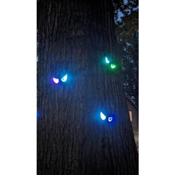 Halloween Flashing Spooky Eyes Lights, 5 Pairs Battery Operated Light - Picture 1 of 1